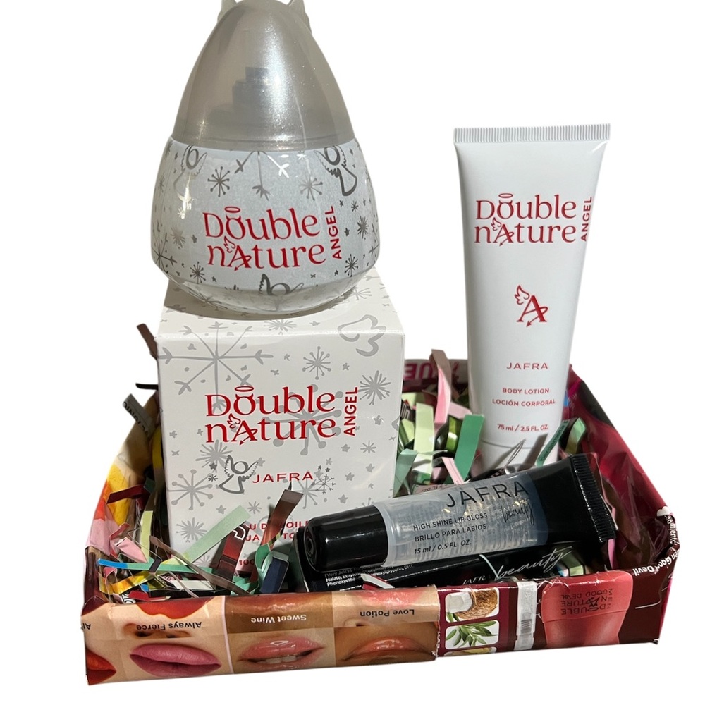 JAFRA Double Nature Angel Moisturizer & Body Oil Set - White and Black